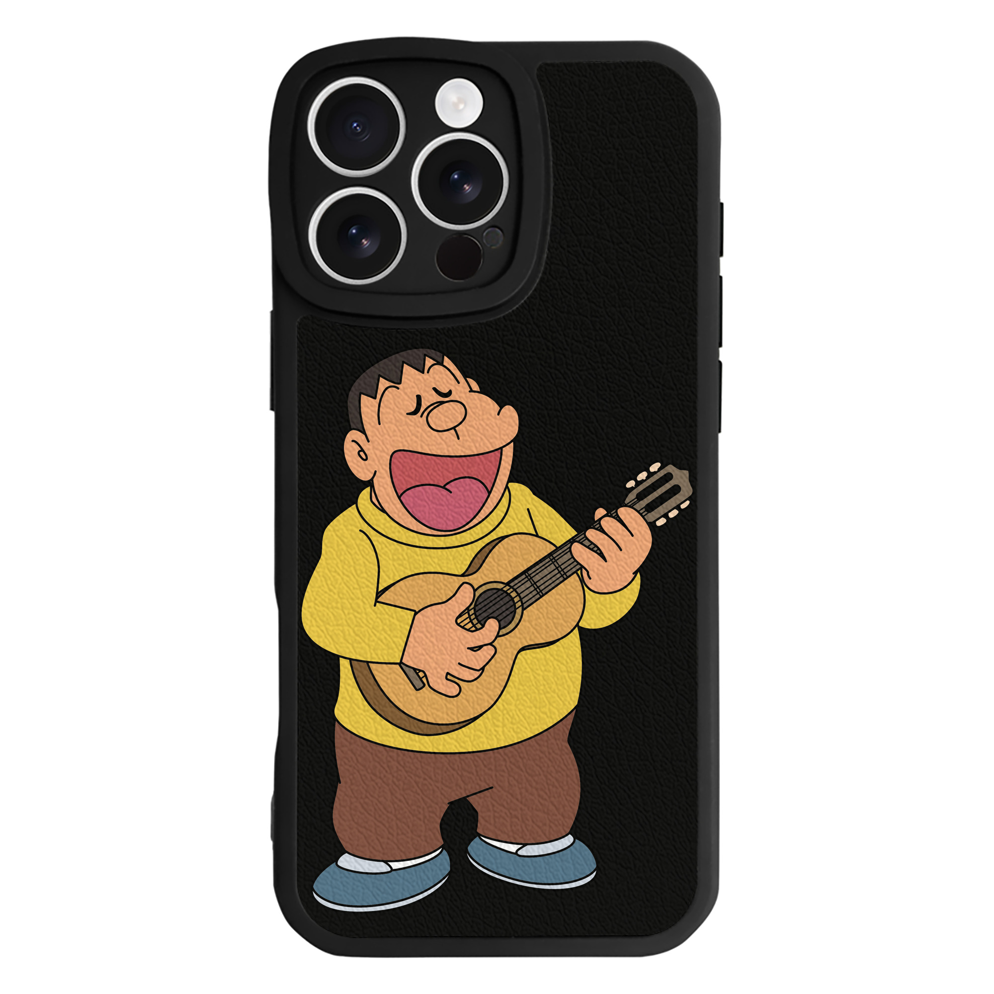 （画像用） ドラえもん 剛田武 Doraemon Gouta Takeshi 【iPhone 16シリーズ対応】シリコンスマホケース（レザー調） 材質：シリコン